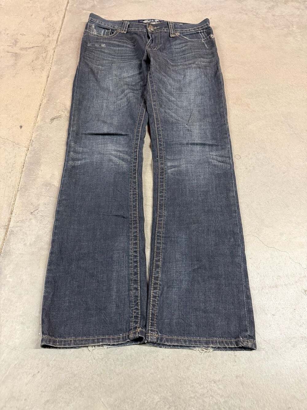Seven7 Y2K Straight Leg Dark Wash Denim Jeans